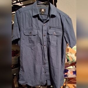 Rock & Republic Casual Blue Button Down Shirt
